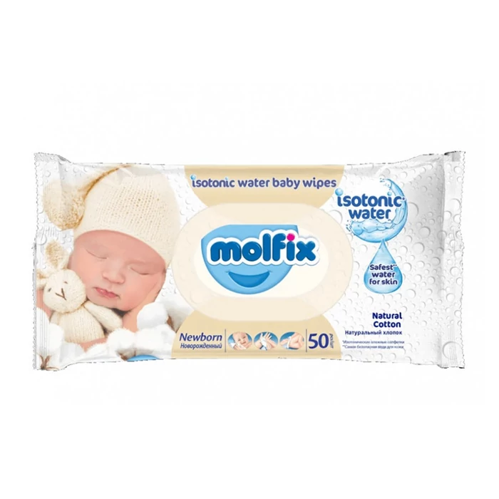 Molfix Popsitörlő Izotóniás kupakos illatmentes sensitive